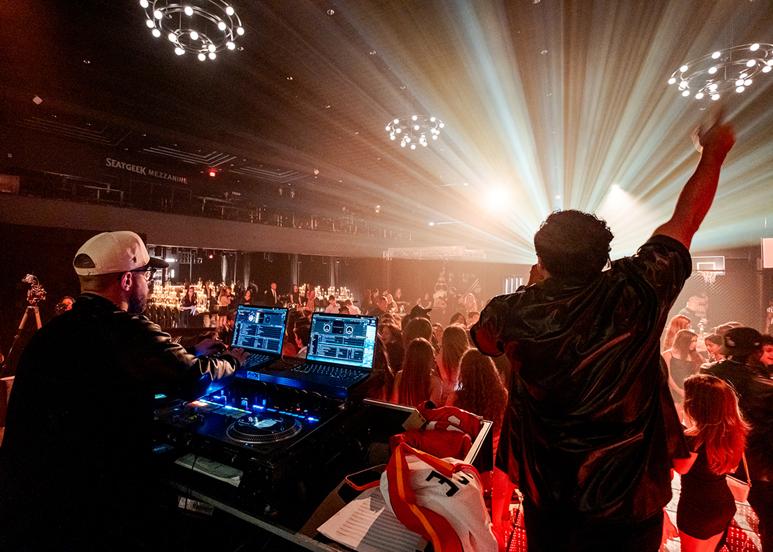 DJ leading the dance floor during a luxury South Florida celebration